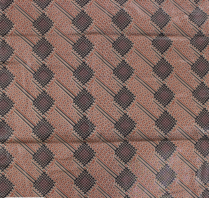 African Print Diamonds & Rectangles Brown / Black Traditional Wax Print Cotton Fabric By The Yard African Print Diamonds & Rectangles Brown / Black Traditional Wax Print Cotton Fabric By The Yard