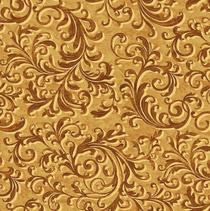 Studio e Vineyard 5024-44 Flourish Ochre Cotton Fabric By Yard Studio e Vineyard 5024-44 Flourish Ochre Cotton Fabric By Yard
