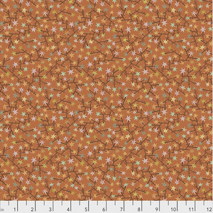 Free Spirit Kathy Doughty New Vintage PWMO043 Tangled Tangerine Cotton Fabric by Yd Free Spirit Kathy Doughty New Vintage PWMO043 Tangled Tangerine Cotton Fabric by Yd