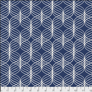 Free Spirit Valori Wells Kismet PWVW011 Ribbon Indigo Cotton Fabric By The Yard Free Spirit Valori Wells Kismet PWVW011 Ribbon Indigo Cotton Fabric By The Yard