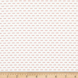 Stof Fabrics 4512-324 Colour Fun Row Dots White & Red Cotton Fabric By The Yard Stof Fabrics 4512-324 Colour Fun Row Dots White & Red Cotton Fabric By The Yard