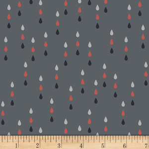 Stof Fabrics 4501-099 Gardening Raindrops Cloudy Cotton Fabric By The Yard Stof Fabrics 4501-099 Gardening Raindrops Cloudy Cotton Fabric By The Yard