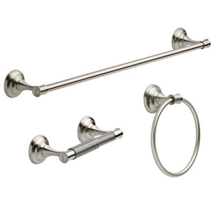 Better Homes & Gardens Cameron 3 Piece 24" Bath Hardware Set Plated Nickel Better Homes & Gardens Cameron 3 Piece 24" Bath Hardware Set Plated Nickel