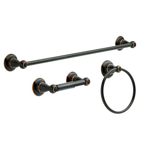 Delta 78463-ORB Porter 3 Pc Bath Accessories Set Oil Rubbed Bronze