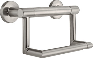 Delta Faucet 41550-SS Contemporary Tissue Holder/Assist Bar, Stainless Steel