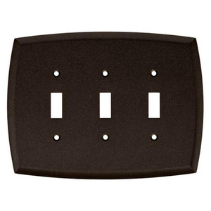 Liberty W35608-CO Mandara Coco Bronze Triple Switch Cover Plate Liberty W35608-CO Mandara Coco Bronze Triple Switch Cover Plate