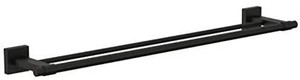 Franklin Brass MAX25FB Maxted 24" Double Bath Towel Bar Flat Black Finish Franklin Brass MAX25FB Maxted 24" Double Bath Towel Bar Flat Black Finish
