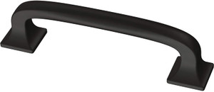 Franklin Brass P29521K-FB 3" Flat Black Lombard Cabinet Drawer Pull Franklin Brass P29521K-FB 3" Flat Black Lombard Cabinet Drawer Pull