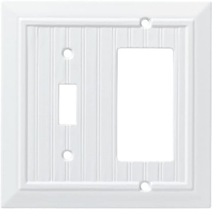 Franklin Brass W35270-PW Beadboard Single Switch / GFCI Wall Plate Cover Franklin Brass W35270-PW Beadboard Single Switch / GFCI Wall Plate Cover