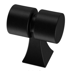 Liberty P38555C-FB 1 1/16" Warm Industrial Cylinder Cabinet Knob Flat Black Liberty P38555C-FB 1 1/16" Warm Industrial Cylinder Cabinet Knob Flat Black