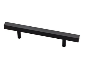 Liberty Hardware P37280c-FB  Flat Black 3 3/4" Square Bar Cabinet Pull Liberty Hardware P37280c-FB  Flat Black 3 3/4" Square Bar Cabinet Pull