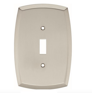 Hampton Bay W35600-SN Amherst Single Switch Cover Plate Satin Nickel Hampton Bay W35600-SN Amherst Single Switch Cover Plate Satin Nickel