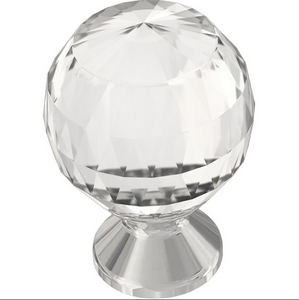 Better Homes & Gardens 1 3/16" Faceted Clear & Chrome Cabinet & Drawer Knob 2 Pack Better Homes & Gardens 1 3/16" Faceted Clear & Chrome Cabinet & Drawer Knob 2 Pack