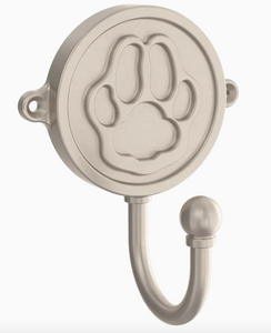 Brainerd B31425J-SN 5" Paw Print Single Hook Satin Nickel Finish Brainerd B31425J-SN 5" Paw Print Single Hook Satin Nickel Finish