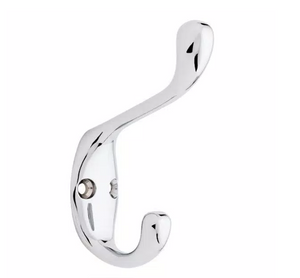 Liberty B34864V-CHR  Polished Chrome 3 1/2" Heavy Duty Hook 3 Pack