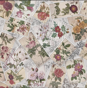 Stof of France La Concorde Flowers Beige Cotton Quilting Fabric By The Yard Stof of France La Concorde Flowers Beige Cotton Quilting Fabric By The Yard
