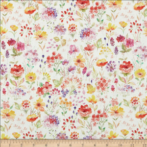 Stof of France Floral Multi Cotton Quilting Fabric By The Yard Stof of France Floral Multi Cotton Quilting Fabric By The Yard