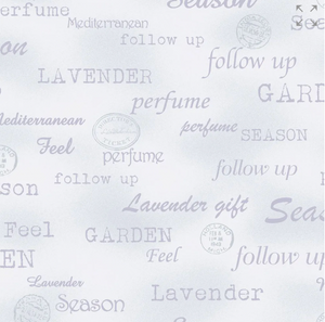 Stof Lavender Story 4500-456 Garden Words Blue Cotton Fabric By The Yard Stof Lavender Story 4500-456 Garden Words Blue Cotton Fabric By The Yard