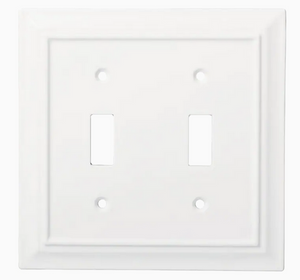 Brainerd W31561-PW Pure White Architect Double Switch Wall Plate Cover Brainerd W31561-PW Pure White Architect Double Switch Wall Plate Cover