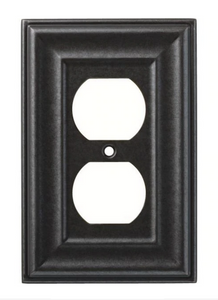 Hampton Bay W36421-SI Furrowed Single Duplex Wall Plate Cover Hampton Bay W36421-SI Furrowed Single Duplex Wall Plate Cover
