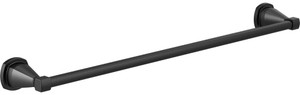 Delta Faucet 77624-BL Stryke Bath 24" Towel Bar Flat Black Finish Delta Faucet 77624-BL Stryke Bath 24" Towel Bar Flat Black Finish