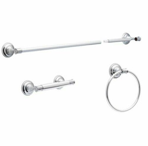 Better Homes & Gardens Cameron 3 Piece 24" Bath Hardware Set Chrome Better Homes & Gardens Cameron 3 Piece 24" Bath Hardware Set Chrome