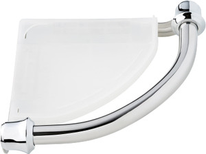 Delta 41316-SS Traditional Corner Shelf w/ Bath Assist Bar Stainless Steel Finish Delta 41316-SS Traditional Corner Shelf w/ Bath Assist Bar Stainless Steel Finish