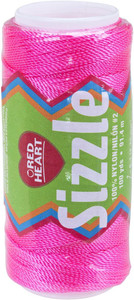 Red Heart  Sizzle Bright Pink Nylon Macrame & Crochet Cord Thread Red Heart  Sizzle Bright Pink Nylon Macrame & Crochet Cord Thread