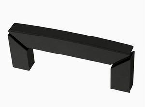 Brainerd P39941W-FB 3" Flat Black Carved Corner Cabinet & Drawer Pull Brainerd P39941W-FB 3" Flat Black Carved Corner Cabinet & Drawer Pull