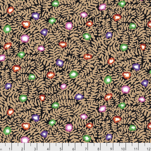 Free Spirit Kaffe Fassett PWGP184 Moss Flower Ochre Cotton Quilting Fabric by Yd