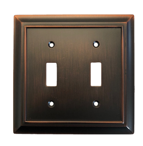 Brainerd W10085-BZM Architect Matte Bronze Double Switch Wall Plate Cover Brainerd W10085-BZM Architect Matte Bronze Double Switch Wall Plate Cover