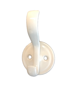 Solutions by Liberty 120549 White Coat and Hat Hook with Round Base