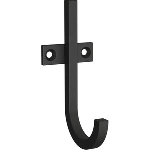 Better Homes & Gardens B37304L-FB Single Prong J Coat, Hat, Robe Hook Flat Black Better Homes & Gardens B37304L-FB Single Prong J Coat, Hat, Robe Hook Flat Black