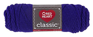 Red Heart Classic Purple Acrylic 4 Ply Knitting & Crochet Yarn Red Heart Classic Purple Acrylic 4 Ply Knitting & Crochet Yarn