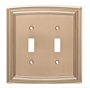 Liberty W36399-CZ Classical Emery Double Switch Champagne Bronze Cover Plate Liberty W36399-CZ Classical Emery Double Switch Champagne Bronze Cover Plate