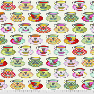 Tula Pink PWTP163 Curiouser & Curiouser Tea Time Sugar Cotton Fabric By Yd Tula Pink PWTP163 Curiouser & Curiouser Tea Time Sugar Cotton Fabric By Yd