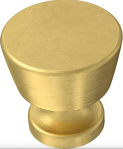 Brainerd P42252W-117 Brushed Brass 1 1/8" Pedestal Cabinet Knob Brainerd P42252W-117 Brushed Brass 1 1/8" Pedestal Cabinet Knob
