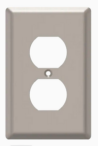 Style Selections W45064-SN Satin Nickel Simple Square Single Duplex Wall Plate Cover Style Selections W45064-SN Satin Nickel Simple Square Single Duplex Wall Plate Cover