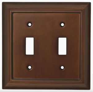 Brainerd W31561-ESO Espresso Architect Double Switch Wall Plate Cover Brainerd W31561-ESO Espresso Architect Double Switch Wall Plate Cover