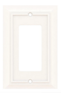 Hampton Bay W31559-W White Classic Architect Single GFCI Wall Plate Cover Hampton Bay W31559-W White Classic Architect Single GFCI Wall Plate Cover