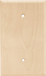 Liberty 64662 Unfinished Wood Single Blank Wall Plate Cover Liberty 64662 Unfinished Wood Single Blank Wall Plate Cover