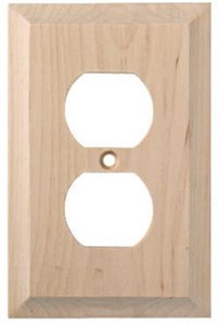 Liberty W29445-UN Unfinished Wood Single Duplex Wall Plate Cover Liberty W29445-UN Unfinished Wood Single Duplex Wall Plate Cover