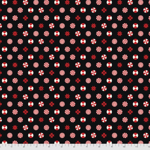 Tula Pink Holiday Homies Peppermint Stars Ink Cotton Flannel Fabric By Yard Tula Pink Holiday Homies Peppermint Stars Ink Cotton Flannel Fabric By Yard