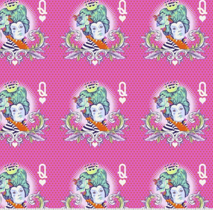 Tula Pink PWTP160 Curiouser & Curiouser The Red Queen Daydream Cotton Fabric By Yd Tula Pink PWTP160 Curiouser & Curiouser The Red Queen Daydream Cotton Fabric By Yd