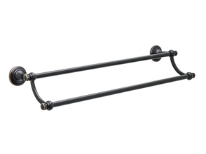 Better Homes & Gardens BHGV25-OB Holbrook Bath Double Towel Bar Bronze Better Homes & Gardens BHGV25-OB Holbrook Bath Double Towel Bar Bronze