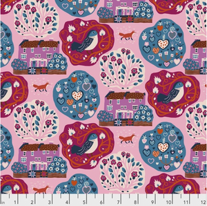 Free Spirit Monika Forsberg Homeward My Block Mini Pink Cotton Fabric By Yd Free Spirit Monika Forsberg Homeward My Block Mini Pink Cotton Fabric By Yd