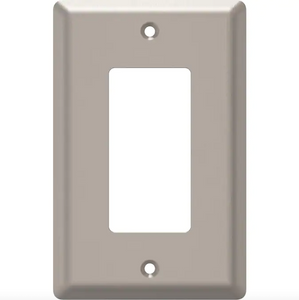 Style Selections W45065-SN Satin Nickel Simple Square Single GFCI Wall Plate Cover Style Selections W45065-SN Satin Nickel Simple Square Single GFCI Wall Plate Cover
