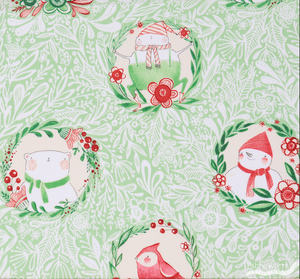 Free Spirit Cori Dantini Merry & Bright Glad Tidings Green Cotton Fabric By Yd Free Spirit Cori Dantini Merry & Bright Glad Tidings Green Cotton Fabric By Yd