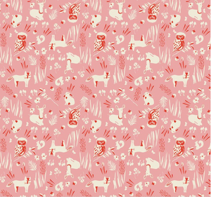 Blend Textiles Elizabeth Grubaugh Enchanted Forest Friends Pink Cotton Fabric By Yd Blend Textiles Elizabeth Grubaugh Enchanted Forest Friends Pink Cotton Fabric By Yd