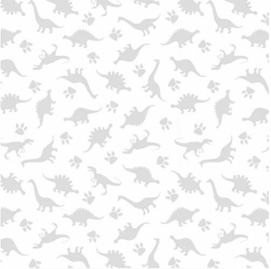 Blank Quilting Morning Mist VI Dinosaurs White Cotton Fabric By The Yard Blank Quilting Morning Mist VI Dinosaurs White Cotton Fabric By The Yard
